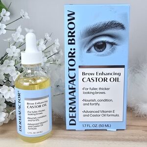 Dermafactor Brow Enhancing Castor Oil Vitamin E Sunflower Extract Treatment New